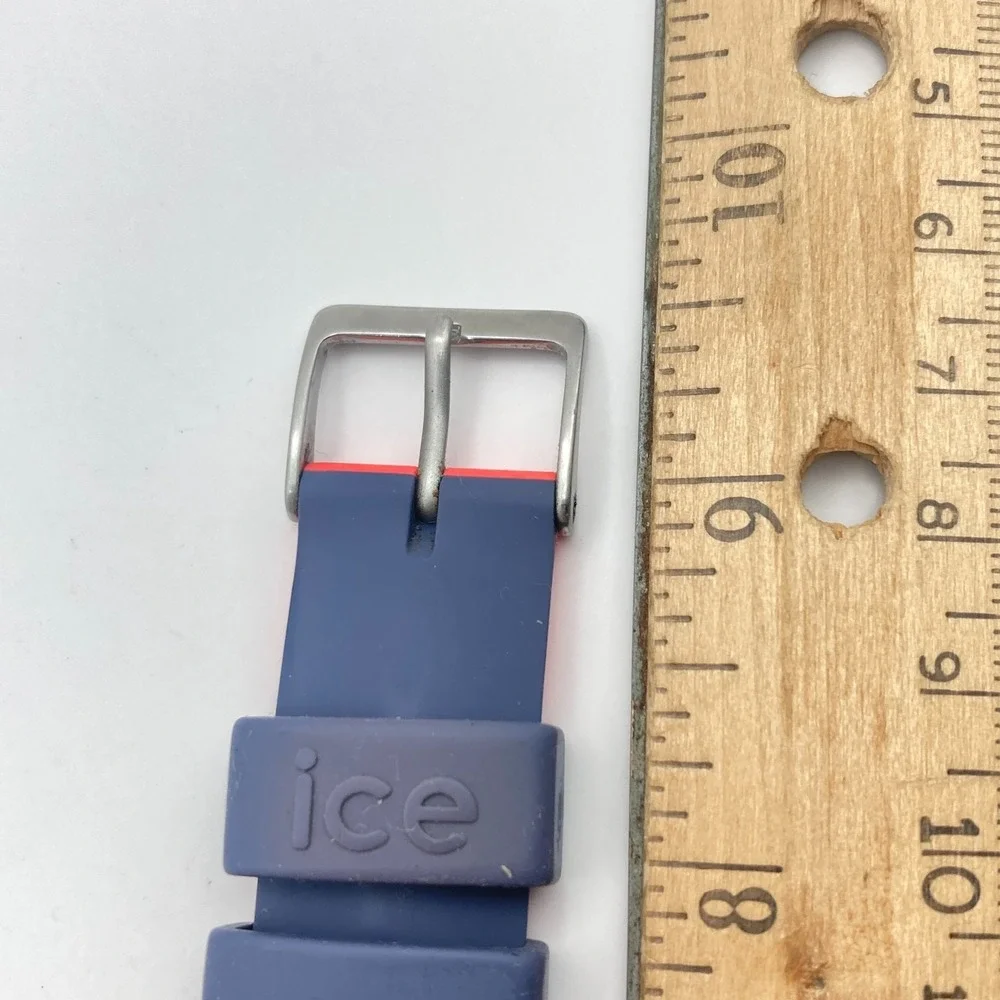 Ice Watch Duo Men's Watch 39mm Gray Neon Orange WR 100M New Battery 9